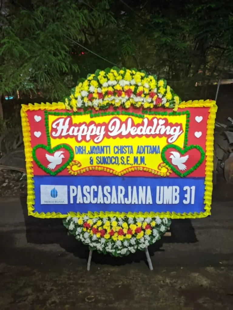 Papan Pernikahan 09 — flowershopjakarta.com