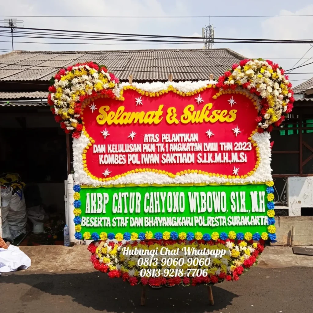Papan Selamat dan Sukses 24 — Flower Shop Jakarta