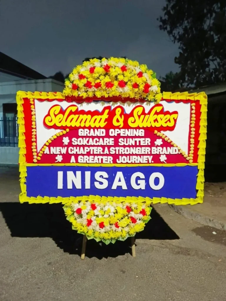 Papan Grand Opening 60 — Flower Shop Jakarta