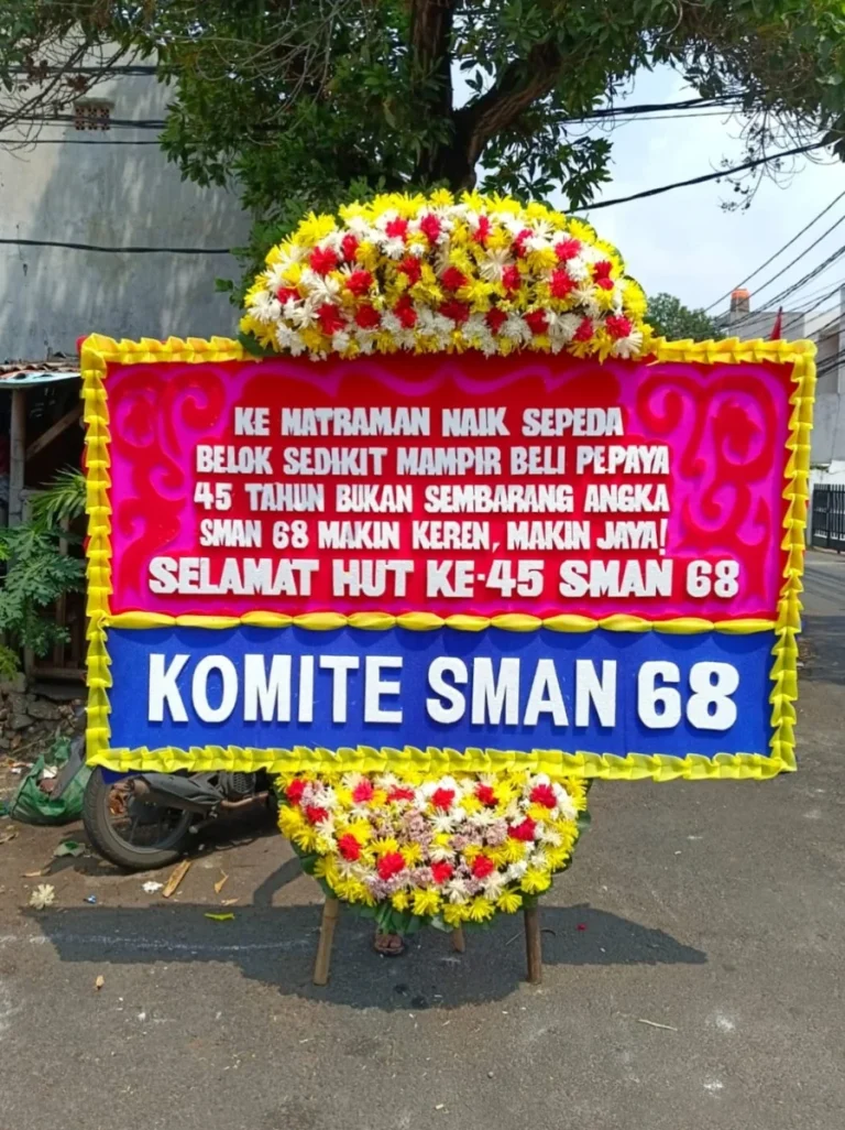Papan Anniversary 63 — Flower Shop Jakarta